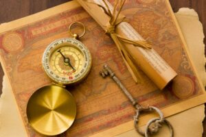 大航海時代の船が外洋を進む様子を描いた歴史的な航海のイメージ